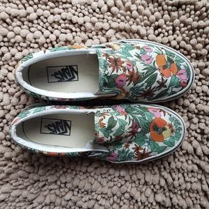 Vans Floral Slip-on multi tropic Women's 8.5 Mens 7